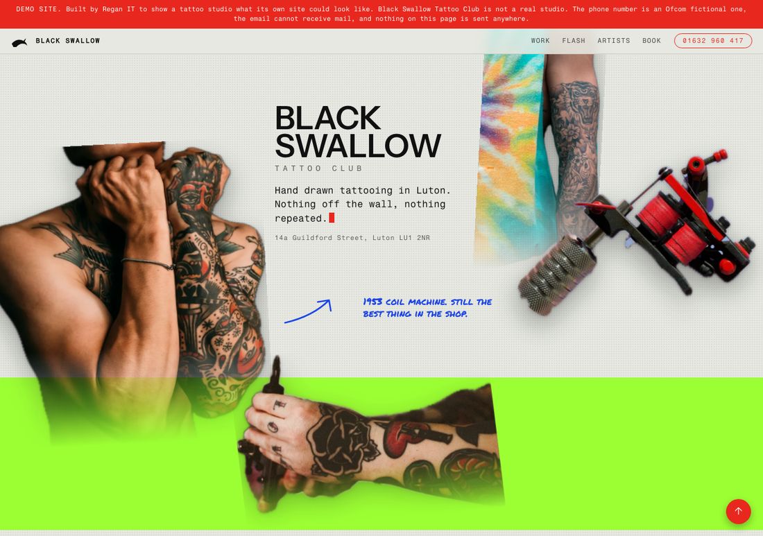 Black Swallow website