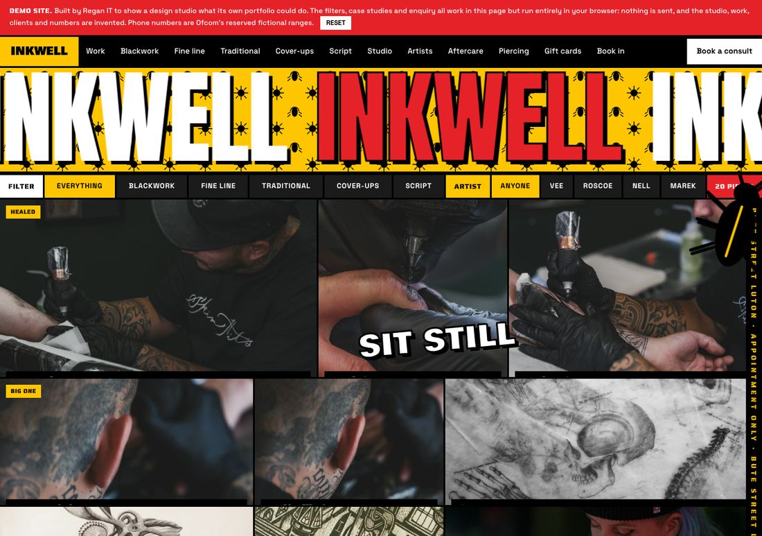Inkwell website