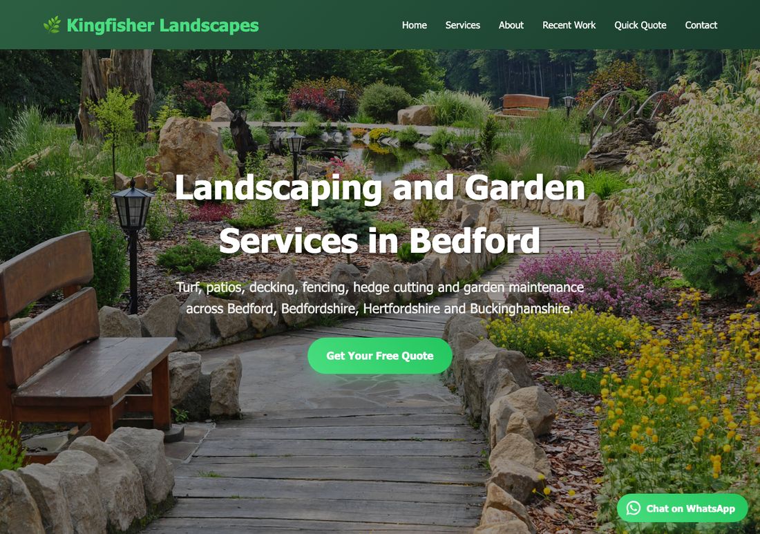 Kingfisher Landscapes website